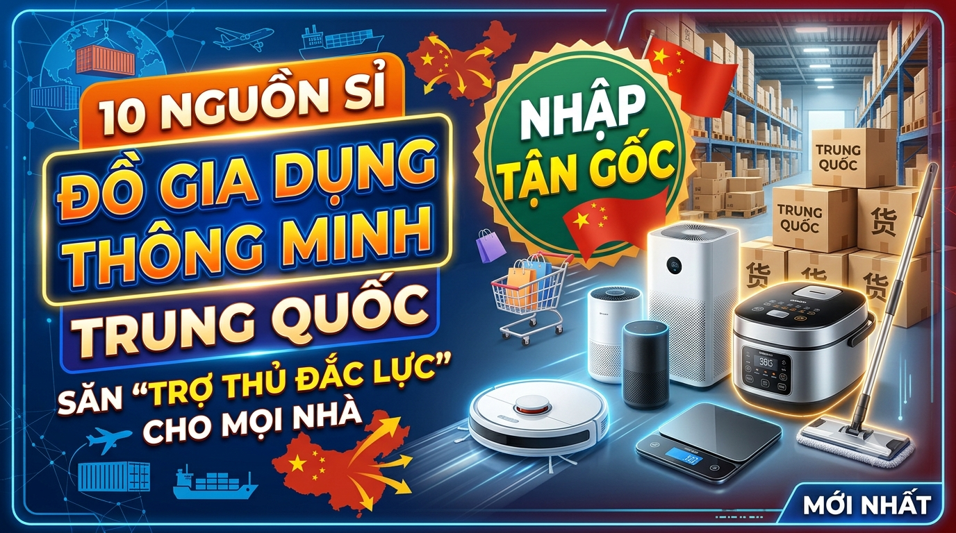Săn “trợ thủ đắc lực” cho mọi nhà: 10 nguồn sỉ đồ gia dụng thông minh Trung Quốc