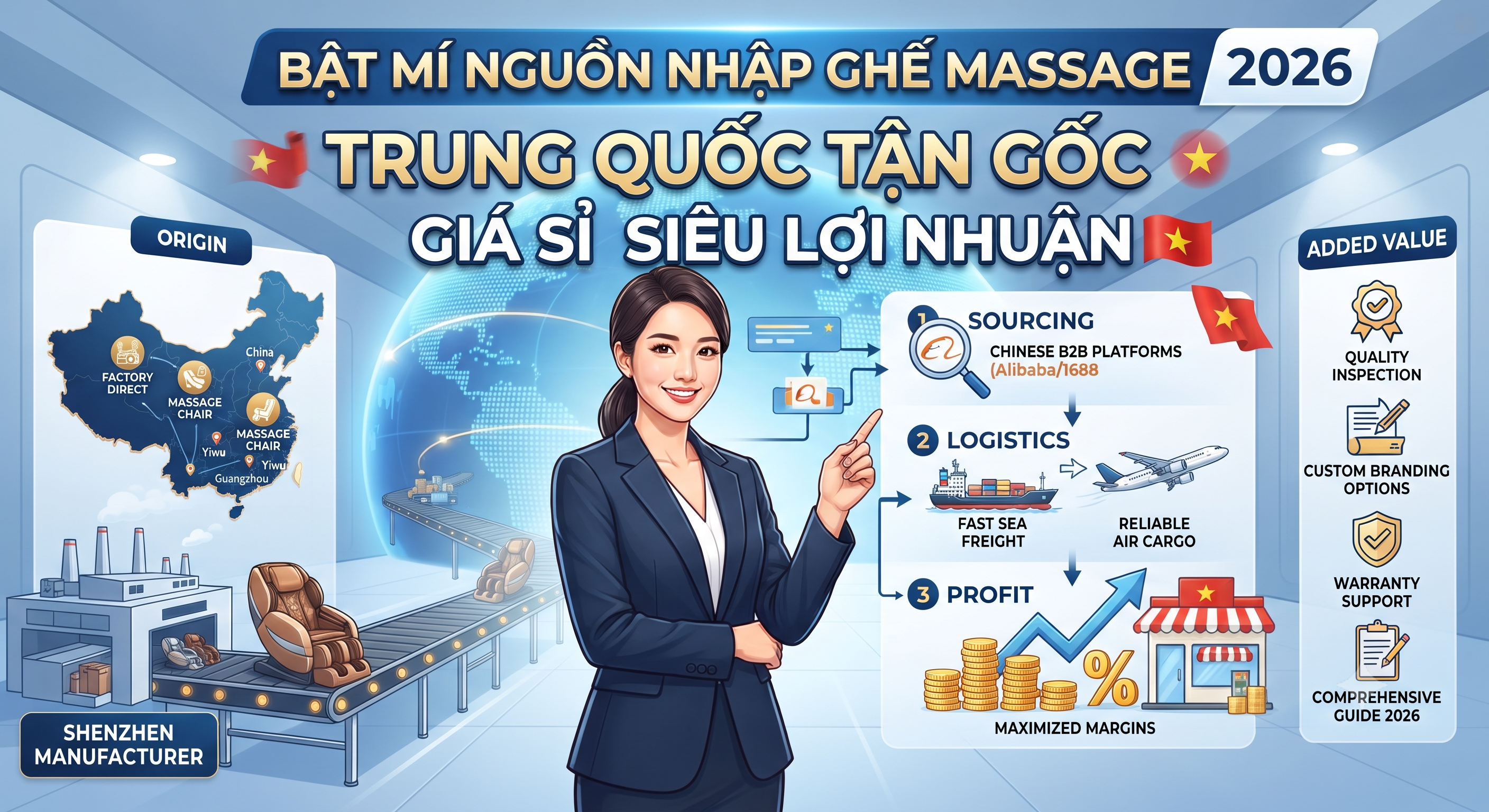 Bật Mí Nguồn Nhập Ghế Massage Trung Quốc Tận Gốc, Giá Sỉ Siêu Lợi Nhuận 2026