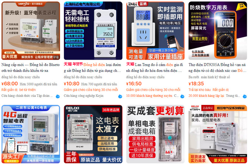 ⚡ REVIEW TOP ĐỒNG HỒ ĐO ĐIỆN NỘI ĐỊA TRUNG QUỐC ĐÁNG MUA NHẤT
