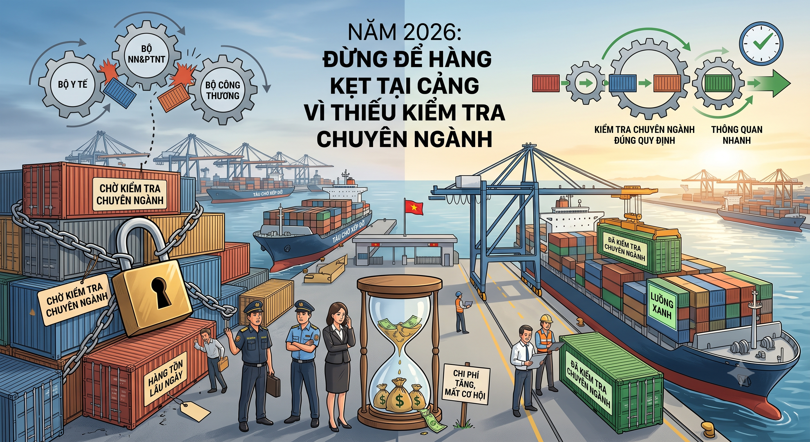 NĂM 2026: ĐỪNG ĐỂ HÀNG KẸT TẠI CẢNG VÌ THIẾU KIỂM TRA CHUYÊN NGÀNH