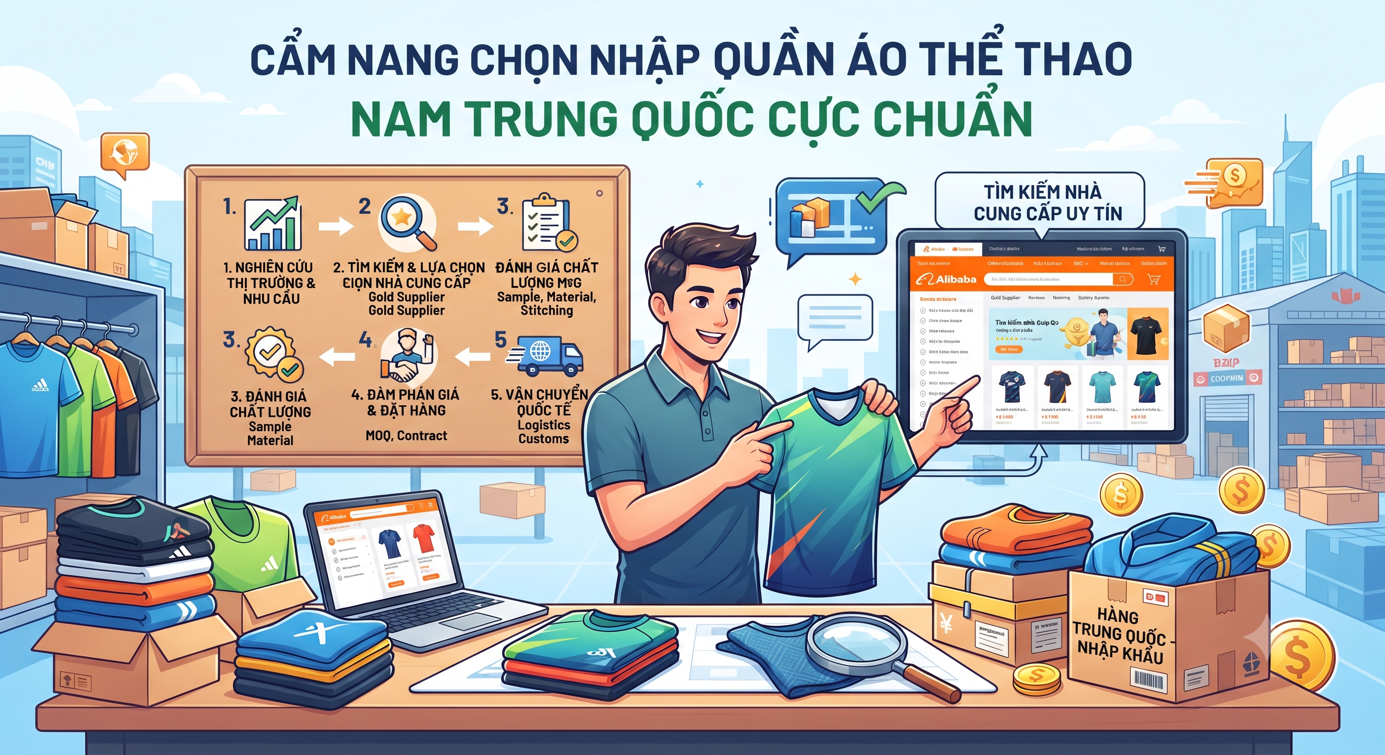 Cẩm Nang Chọn Nhập Quần Áo Thể Thao Nam Trung Quốc Cực Chuẩn