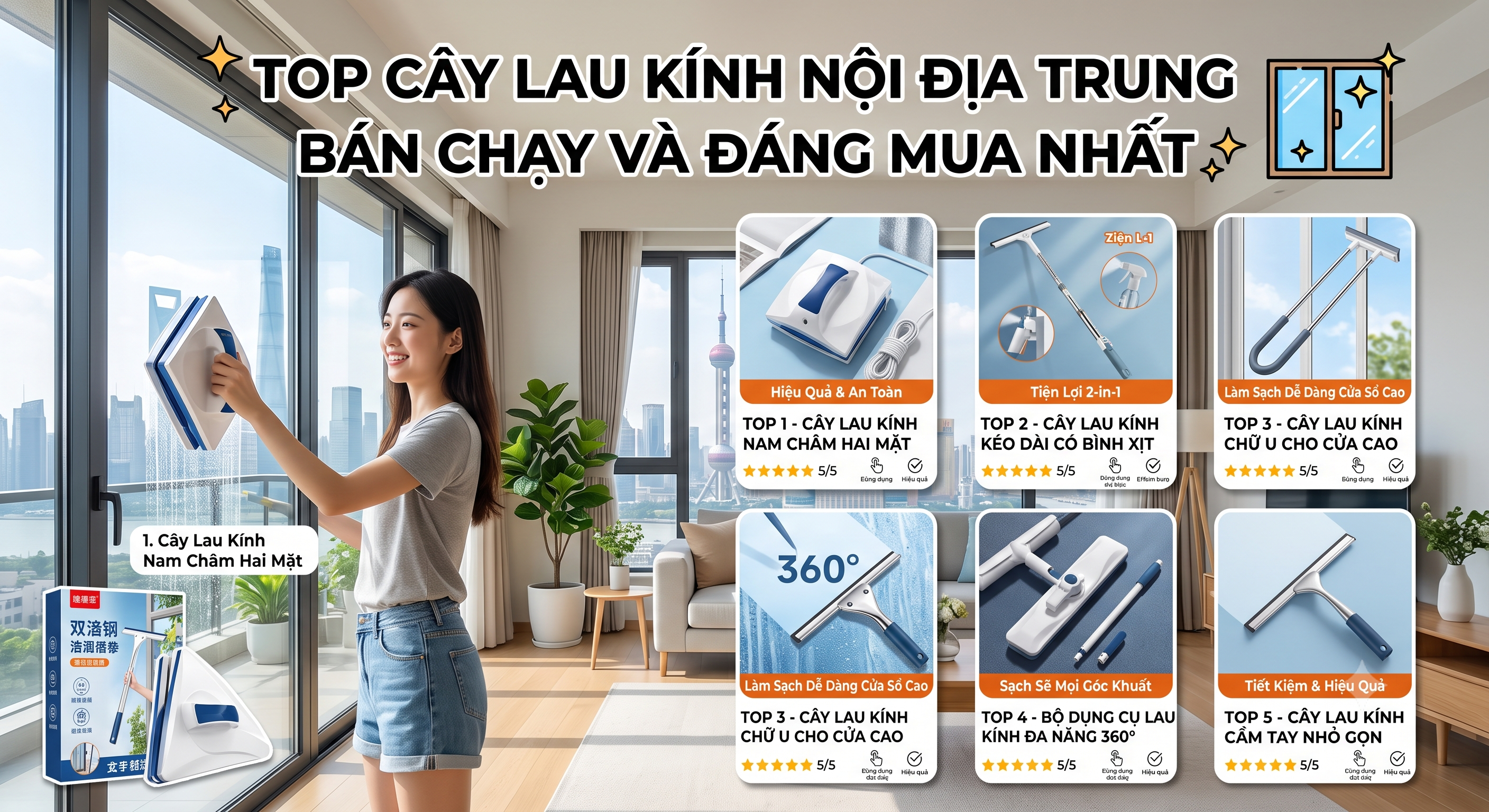 Top cây lau kính nội địa Trung bán chạy và đáng mua nhất
