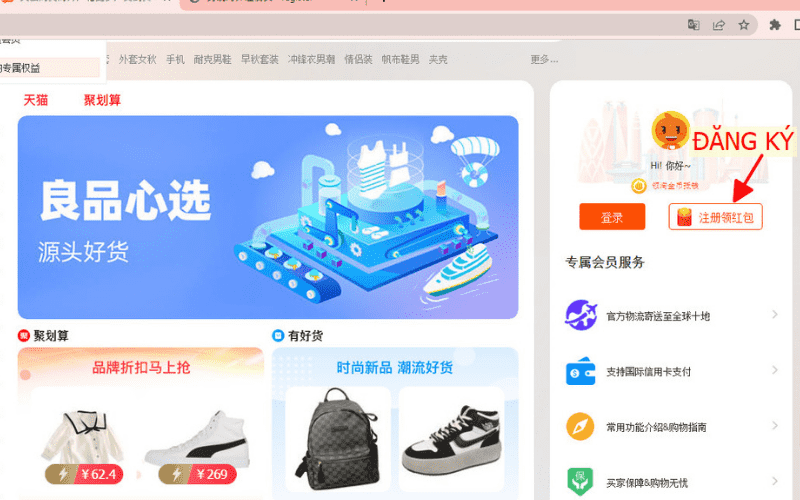 Cách oder mua hàng taobao về việt nam