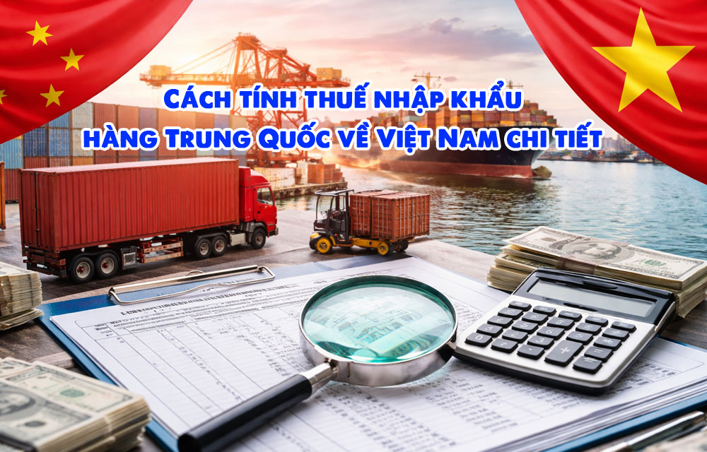 Cách tính thuế nhập khẩu hàng Trung Quốc về Việt Nam chi tiết 2026