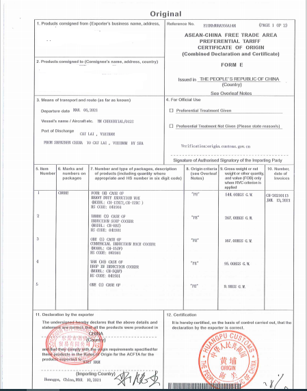 C/O Form E là gì? Cách tối ưu thuế nhập khẩu 0% từ Trung Quốc